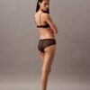 Reggiseno a balconcino in pizzo floreale nero CK Black