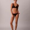 Reggiseno a balconcino in pizzo nero CK Black Geo leggermente foderato