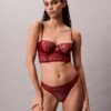 Reggiseno a balconcino Unlined in pizzo floreale nero CK Black Reggiseno a balconcino Unlined in pizzo floreale nero CK Black