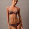 Reggiseno a balconcino Unlined in pizzo floreale nero CK Black Reggiseno a balconcino Unlined in pizzo floreale nero CK Black
