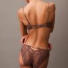 Reggiseno a balconcino Unlined in pizzo floreale nero CK Black Reggiseno a balconcino Unlined in pizzo floreale nero CK Black