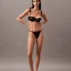 Reggiseno a balconcino Unlined in pizzo floreale nero CK Black