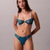 Reggiseno a balconcino Unlined in pizzo geometrico nero CK Black Reggiseno a balconcino Unlined in pizzo geometrico nero CK Black