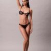 Reggiseno a balconcino Unlined in pizzo geometrico nero CK Black Reggiseno a balconcino Unlined in pizzo geometrico nero CK Black