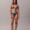 Reggiseno a balconcino Unlined in pizzo geometrico nero CK Black Reggiseno a balconcino Unlined in pizzo geometrico nero CK Black