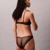 Reggiseno a balconcino Unlined in pizzo geometrico nero CK Black Reggiseno a balconcino Unlined in pizzo geometrico nero CK Black