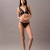 Reggiseno a triangolo Unlined in pizzo CK Black Geo