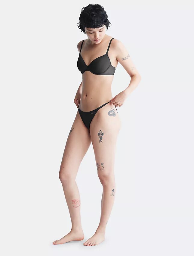Reggiseno demi in Sheer Marquisette leggermente foderato Reggiseno demi in Sheer Marquisette leggermente foderato