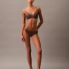 Reggiseno Push-Up a balconcino in pizzo floreale nero CK Black Reggiseno Push-Up a balconcino in pizzo floreale nero CK Black