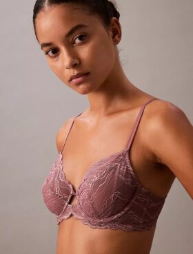Reggiseno sensuale in pizzo elasticizzato Unlined a copertura totale