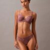 Reggiseno sensuale in pizzo elasticizzato Unlined a copertura totale