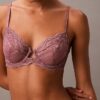 Reggiseno sensuale in pizzo elasticizzato Unlined a copertura totale