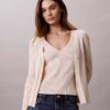 Set canotta e cardigan a costine in cotone Set canotta e cardigan a costine in cotone