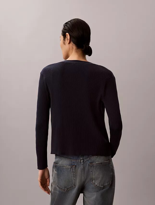 Set canotta e cardigan a costine in cotone Set canotta e cardigan a costine in cotone