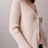Set canotta e cardigan a costine in cotone Set canotta e cardigan a costine in cotone