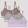 Set da 3 bralette corte in Cotton Stretch da bambina Set da 3 bralette corte in Cotton Stretch da bambina