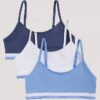 Set da 3 bralette corte in Cotton Stretch da bambina Set da 3 bralette corte in Cotton Stretch da bambina