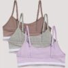 Set da 3 bralette corte in Cotton Stretch da bambina Set da 3 bralette corte in Cotton Stretch da bambina