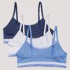 Set da 3 bralette corte in Cotton Stretch da bambina Set da 3 bralette corte in Cotton Stretch da bambina