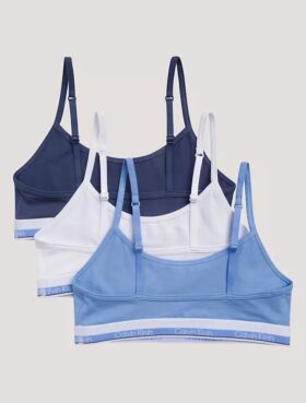 Set da 3 bralette corte in Cotton Stretch da bambina