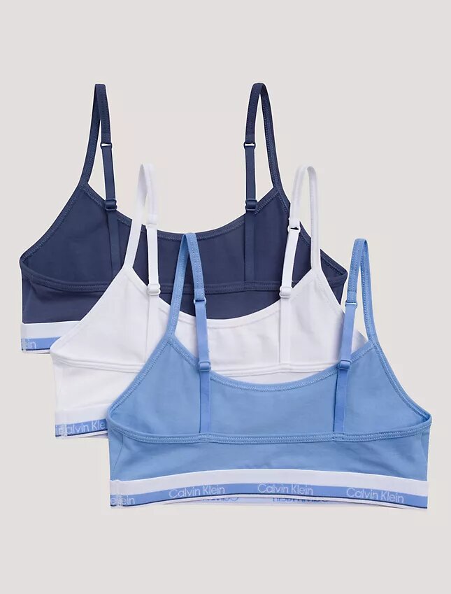 Set da 3 bralette corte in Cotton Stretch da bambina Set da 3 bralette corte in Cotton Stretch da bambina