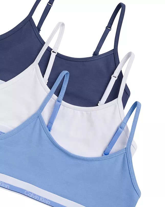 Set da 3 bralette corte in Cotton Stretch da bambina Set da 3 bralette corte in Cotton Stretch da bambina