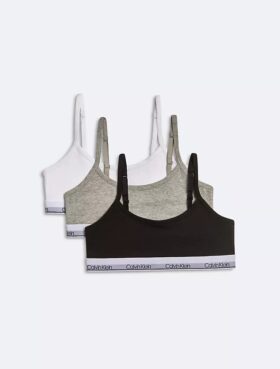 Set da 3 Bralette corte in Modern Cotton per bambine