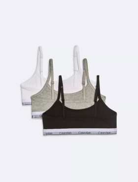 Set da 3 Bralette corte in Modern Cotton per bambine