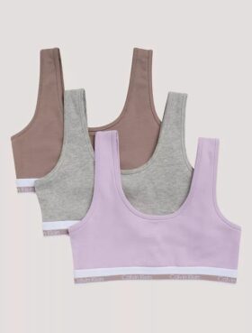 Set da 3 Bralette in Cotton Stretch per bambine