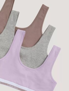 Set da 3 Bralette in Cotton Stretch per bambine