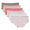 Set da 6 Hipster in cotone Cotton Stretch per bambine Set da 6 Hipster in cotone Cotton Stretch per bambine