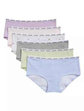 Set da 6 Hipster in cotone Cotton Stretch per bambine