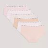 Set da 6 Hipster in cotone Cotton Stretch per bambine