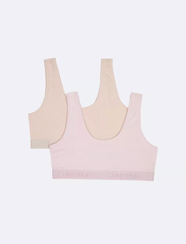 Set di 2 Bralette con fascia con logo per bambine Set di 2 Bralette con fascia con logo per bambine