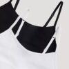 Set di 2 Bralette corte a costine con logo Set di 2 Bralette corte a costine con logo