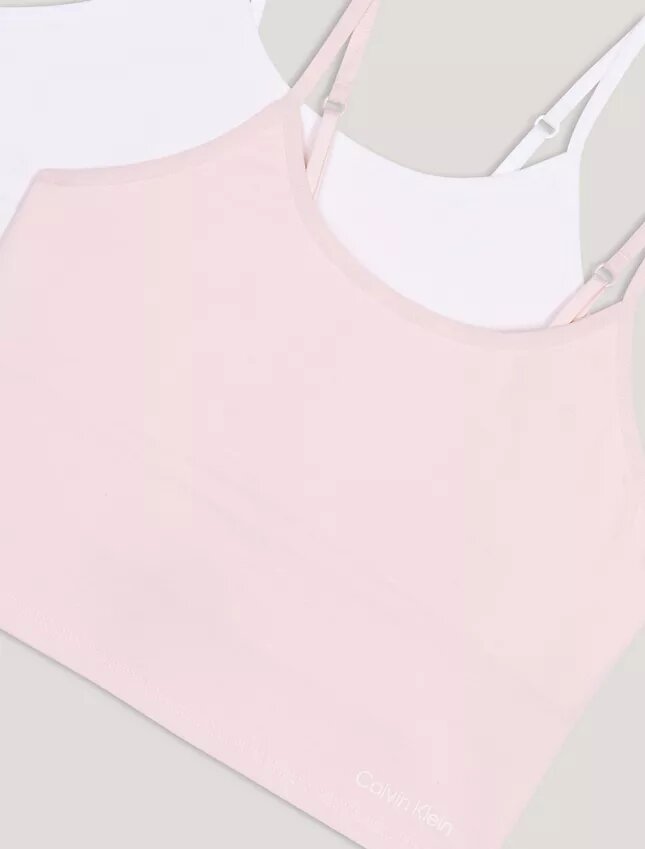 Set di 2 canotte con reggiseno incorporato per bambine Set di 2 canotte con reggiseno incorporato per bambine