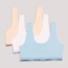 Set di 3 Bralette con scollo rotondo da bambina Set di 3 Bralette con scollo rotondo da bambina
