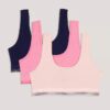 Set di 3 Bralette in Cotton Stretch per bambine Set di 3 Bralette in Cotton Stretch per bambine