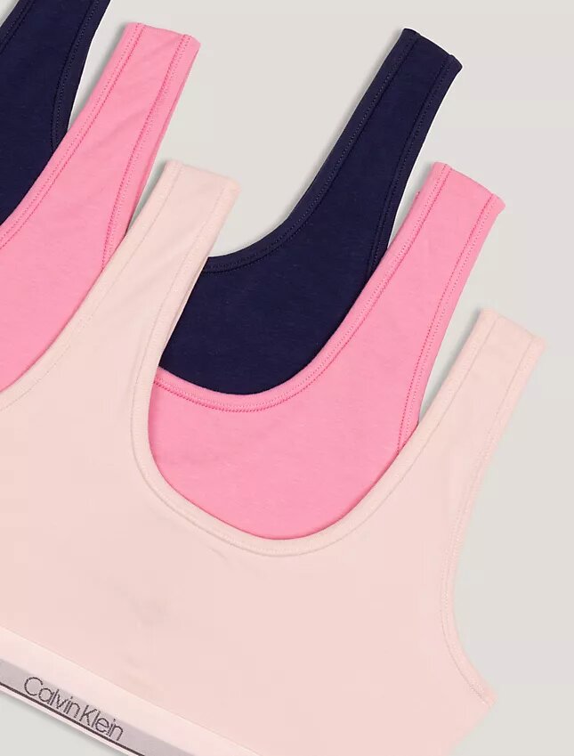 Set di 3 Bralette in Cotton Stretch per bambine Set di 3 Bralette in Cotton Stretch per bambine