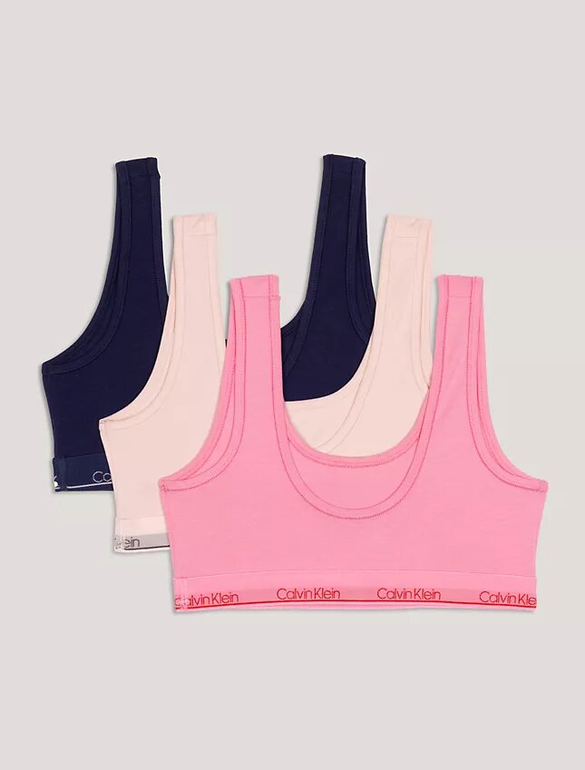 Set di 3 Bralette in Cotton Stretch per bambine Set di 3 Bralette in Cotton Stretch per bambine