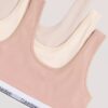 Set di 3 Bralette in Cotton Stretch per bambine, Unlined Set di 3 Bralette in Cotton Stretch per bambine, Unlined