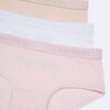 Set di 3 Hipster a vita bassa con fascia logo da bambina