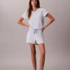 Set maglietta e pantaloncini in misto viscosa e cotone Set maglietta e pantaloncini in misto viscosa e cotone