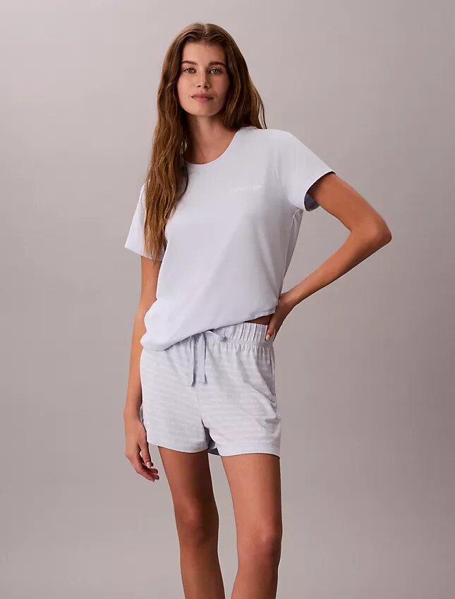 Set maglietta e pantaloncini in misto viscosa e cotone Set maglietta e pantaloncini in misto viscosa e cotone