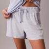Set maglietta e pantaloncini in misto viscosa e cotone Set maglietta e pantaloncini in misto viscosa e cotone