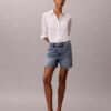 Shorts a trapezio in Denim Shorts a trapezio in Denim