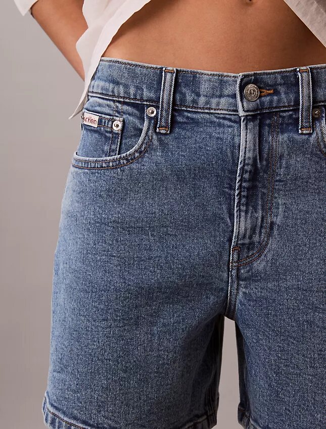Shorts a trapezio in Denim Shorts a trapezio in Denim