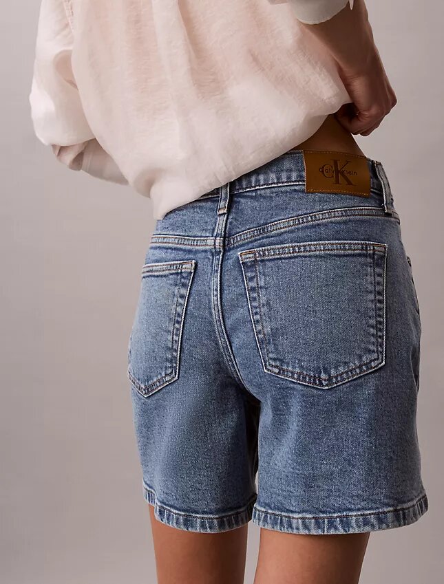 Shorts a trapezio in Denim Shorts a trapezio in Denim