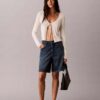 Shorts in Denim A-line con orlo arrotolato Shorts in Denim A-line con orlo arrotolato