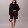 Shorts in Denim A-line con orlo arrotolato Shorts in Denim A-line con orlo arrotolato